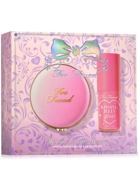 Too Faced Dream A Little Dream Limited-Edition Blush & Lip Gloss Set BRAND NEW